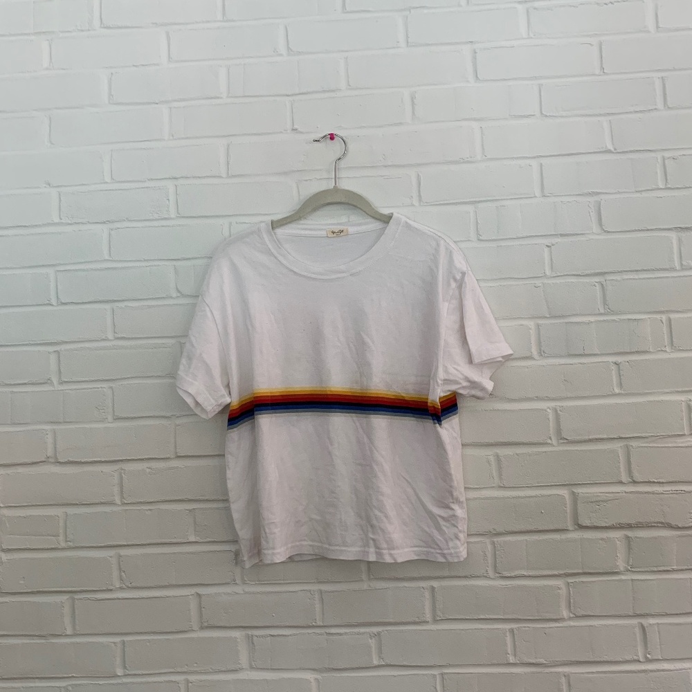 Brandy Melville white short sleeved shirt